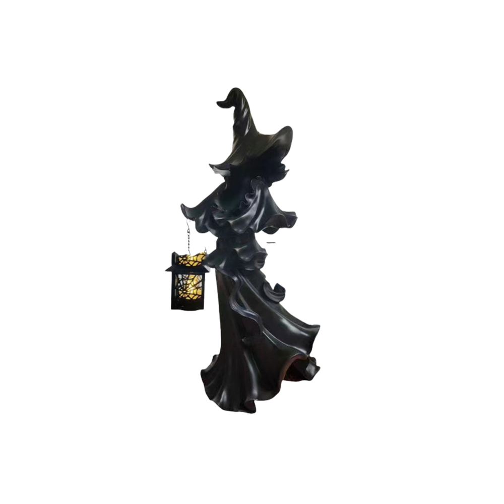 Halloween Witch Ghost Ornament Statue